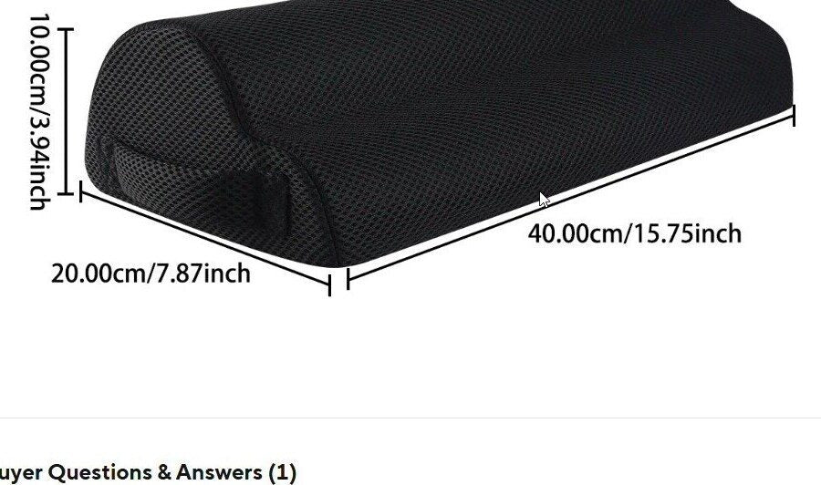 Footrest dimensions