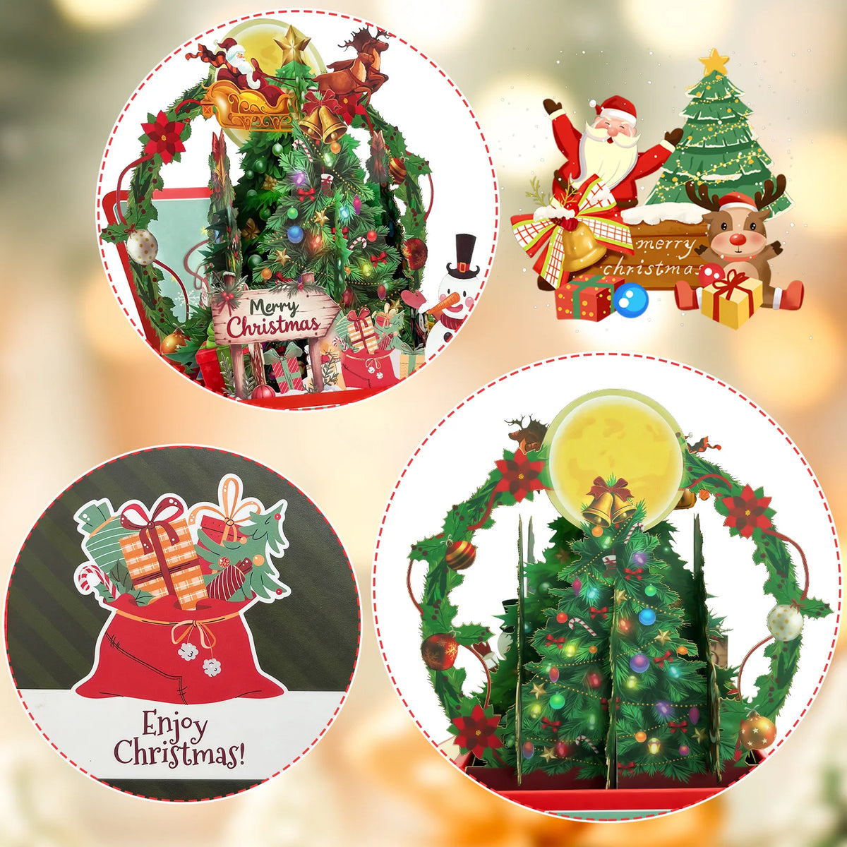 MerryScene 3D Christmas Card PC006
