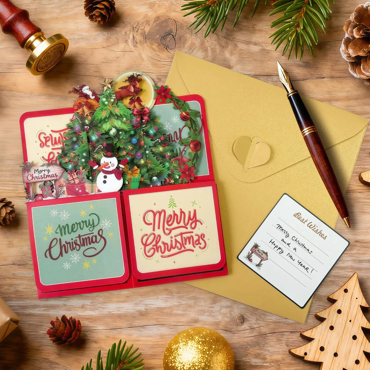 MerryScene 3D Christmas Card PC006